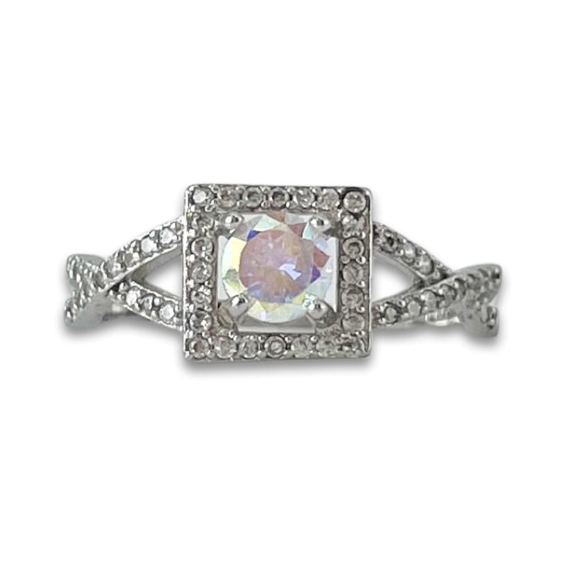 Evangeline Engagement Ring with Swarovski