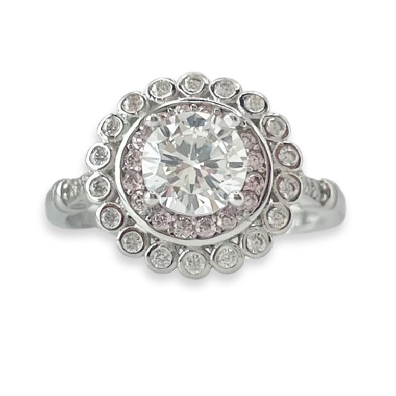 Aurora Bliss Engagement Ring with Swarovski