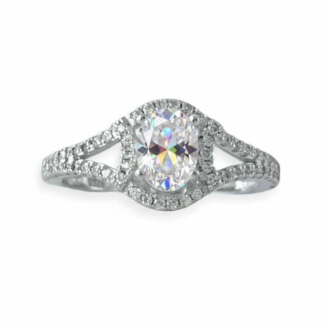 Calixta Engagement Ring with Swarovski
