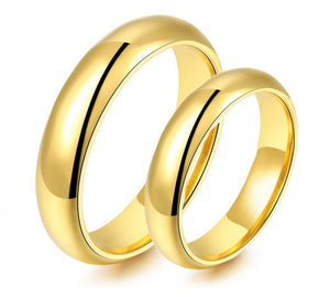Classic Yellow Gold Plated Titanium Wedding Ring (Men)