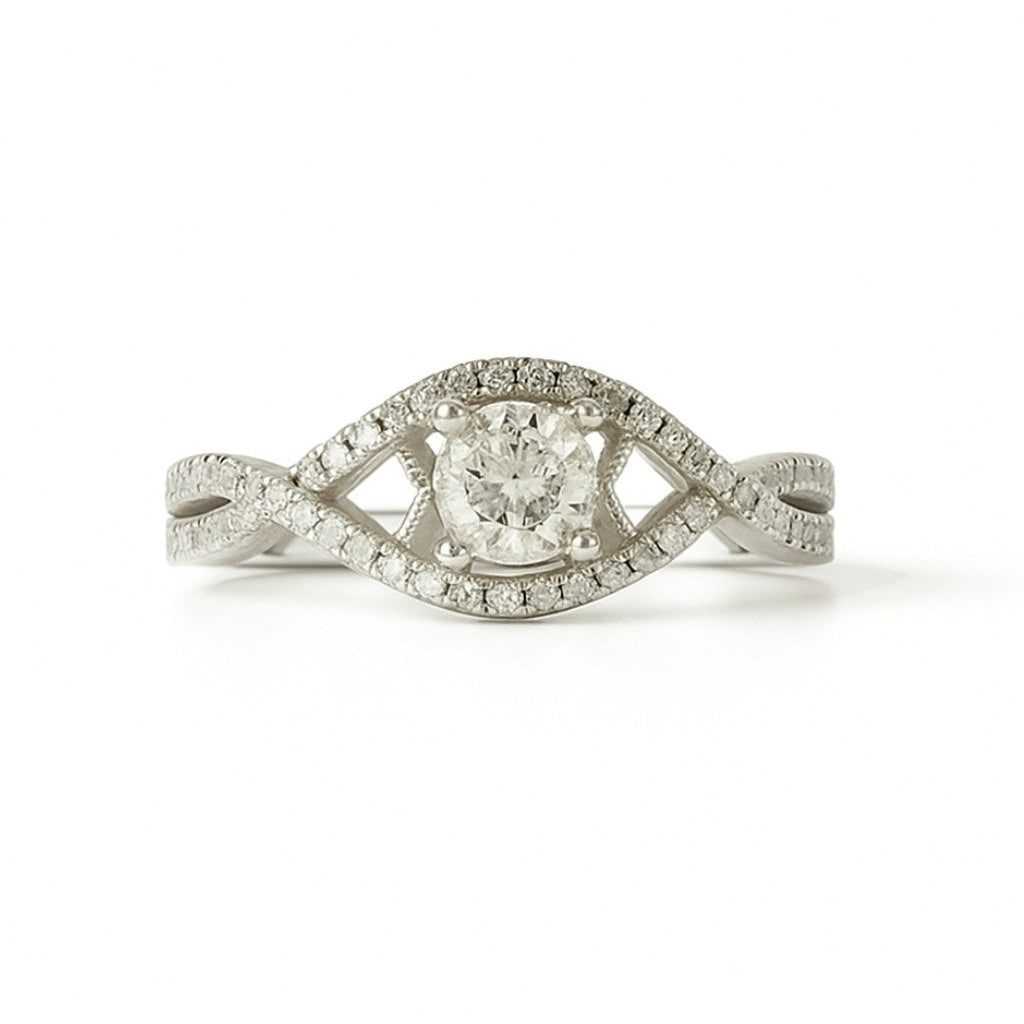 Nolene Engagement Ring with Swarovski