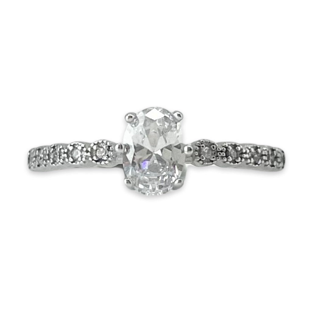 Romillyein Engagement Ring with Swarovski