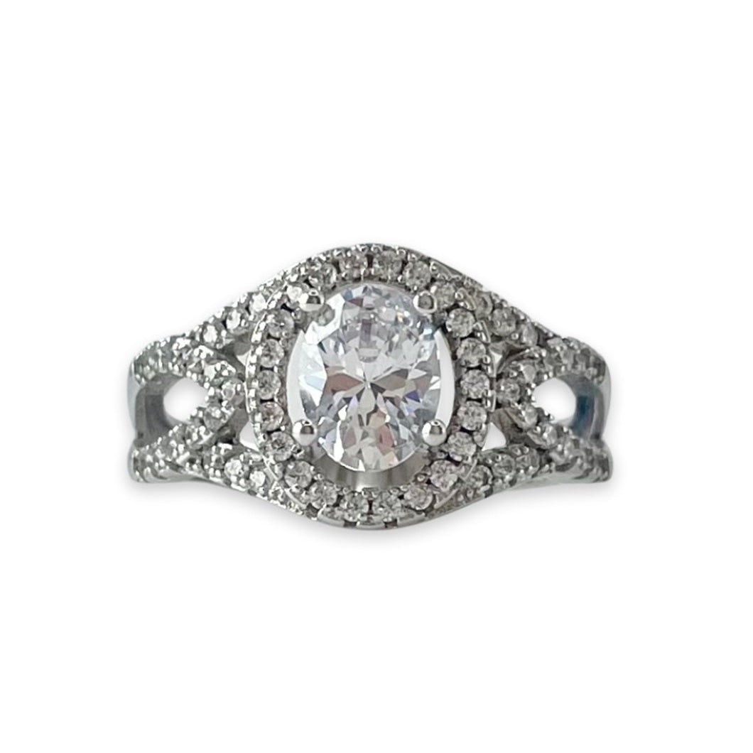 Eliane Luxe Engagement Ring with Swarovski