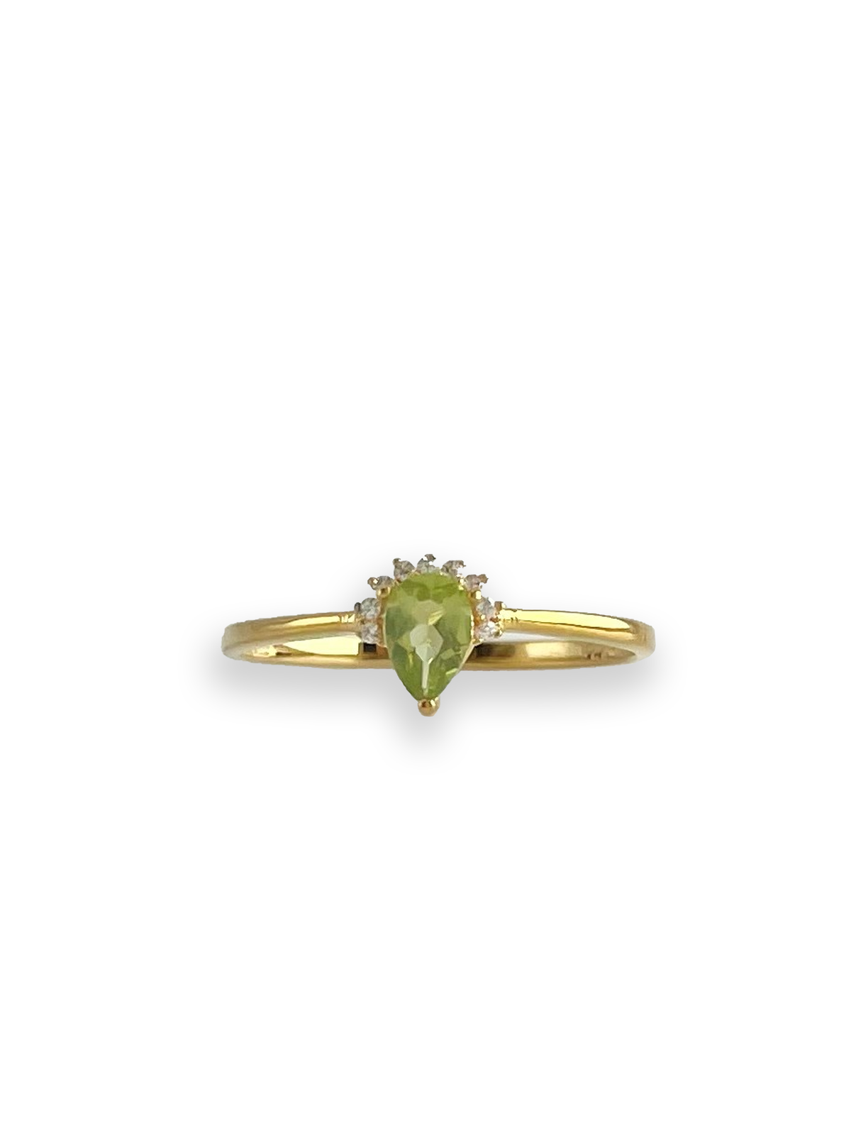 Savannah 18K Yellow Gold Vermeil With Peridot Stone