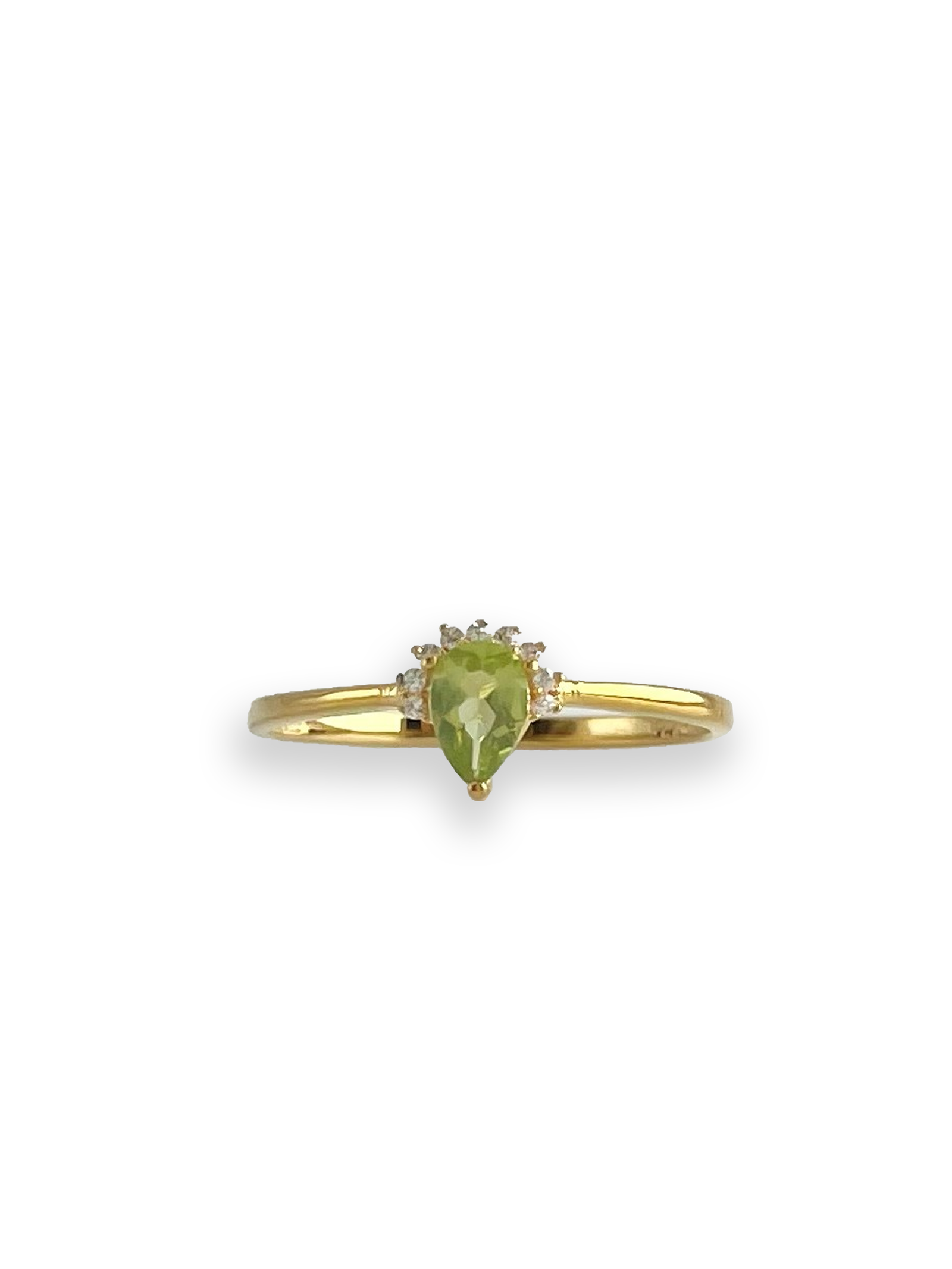 Savannah 18K Yellow Gold Vermeil With Peridot Stone