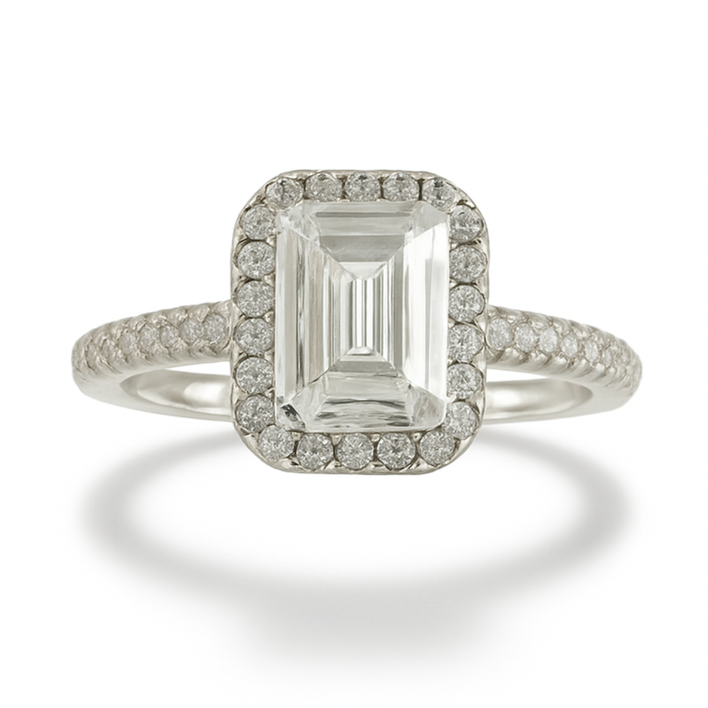 Evelyn Engagement Ring with Swarovski