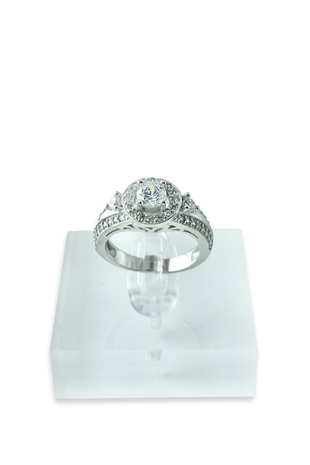 Lumina Engagement Ring with Swarovski