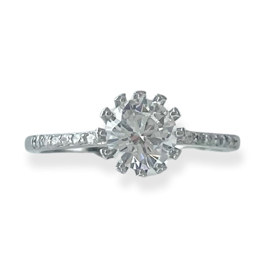 Corinna Engagement Ring with Swarovski