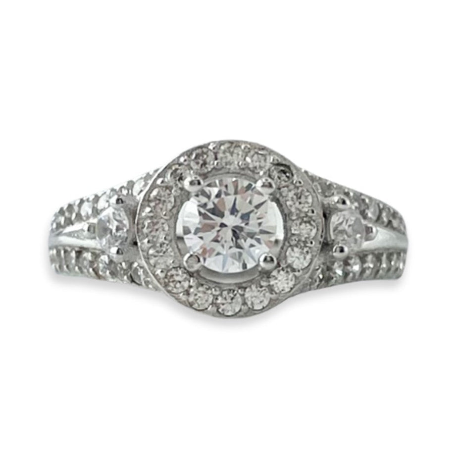 Lumina Engagement Ring with Swarovski