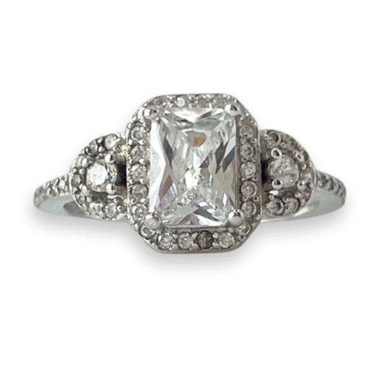 Cerise Engagement Ring with Swarovski