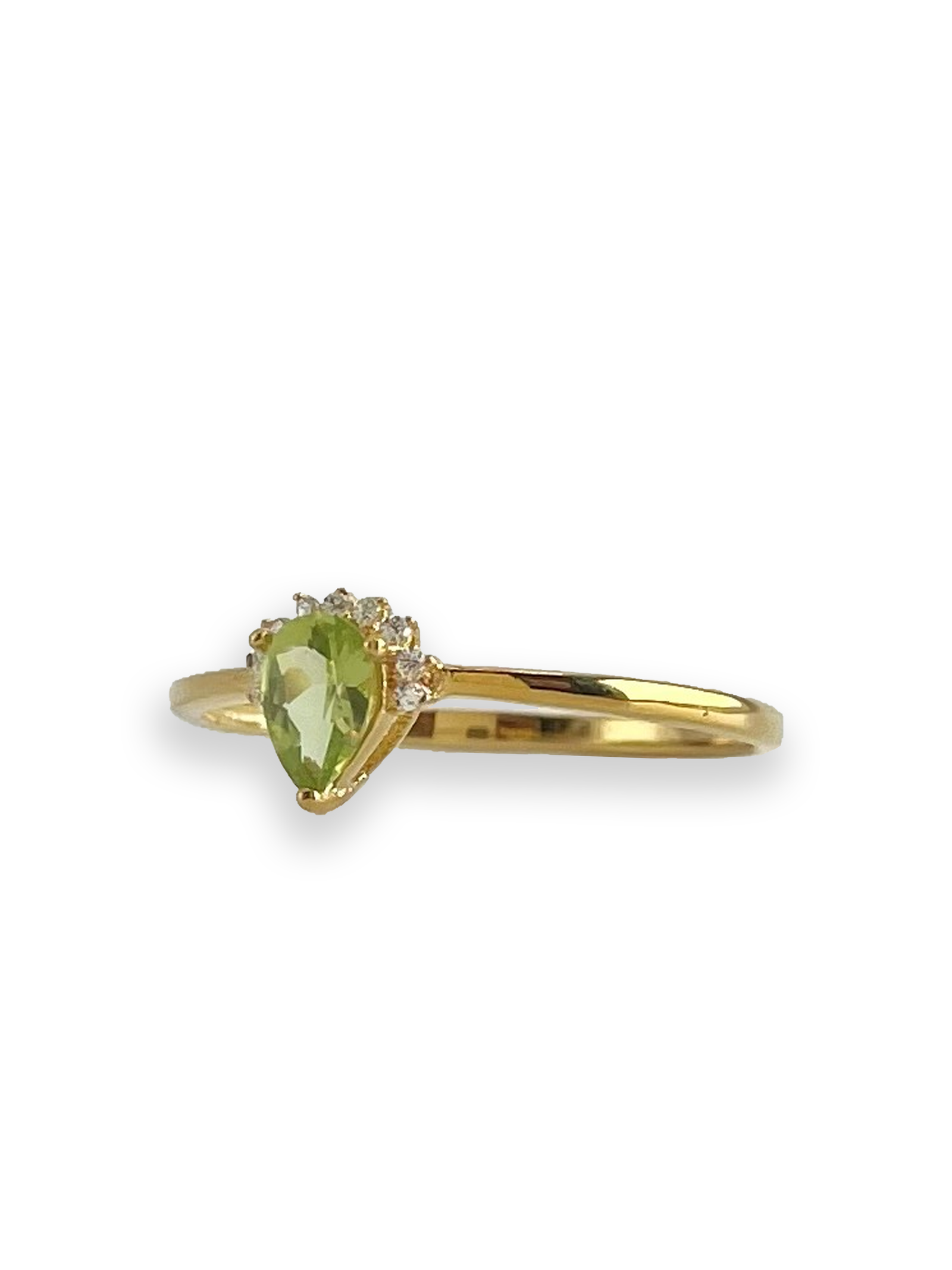 Savannah 18K Yellow Gold Vermeil With Peridot Stone