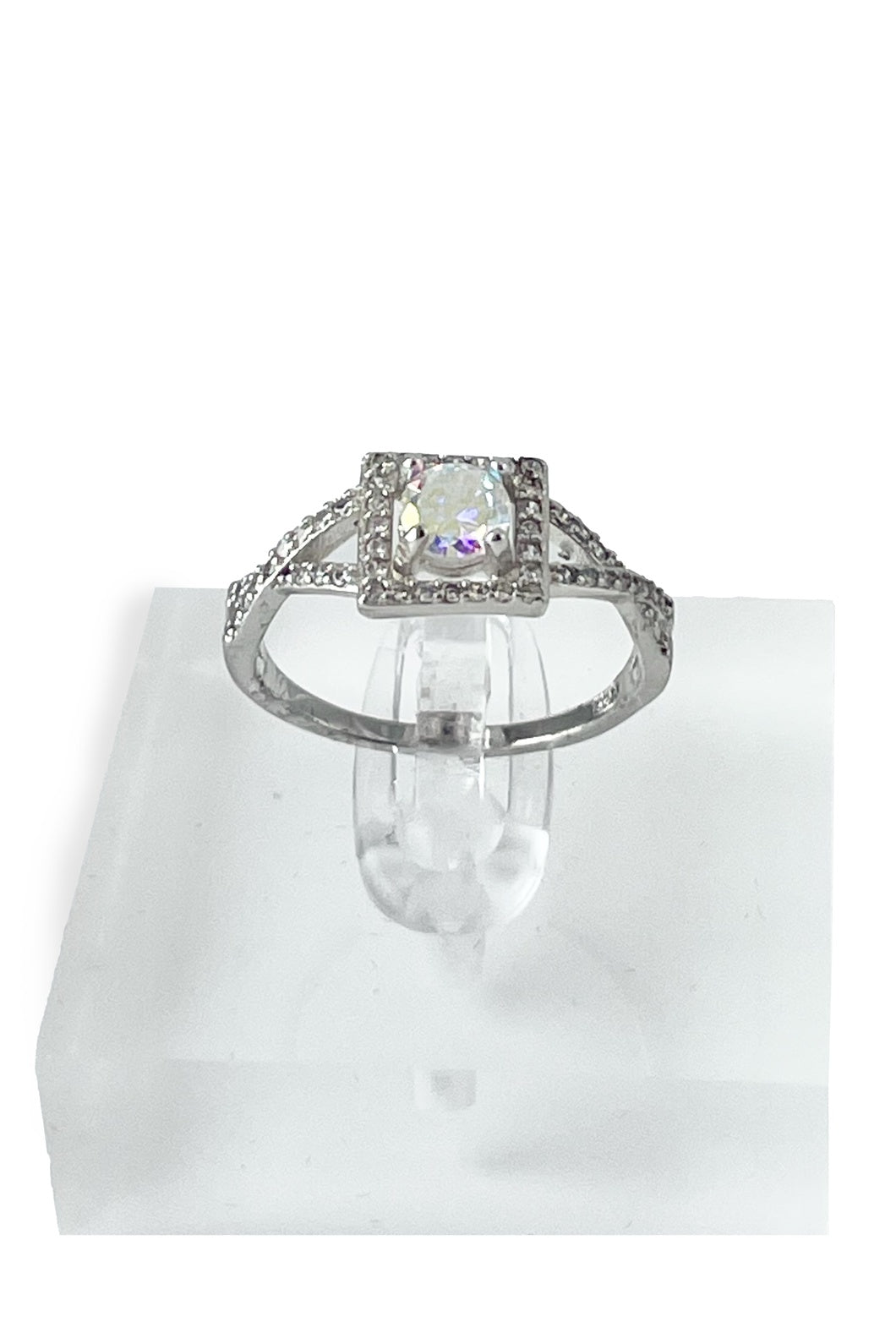 Evangeline Engagement Ring with Swarovski