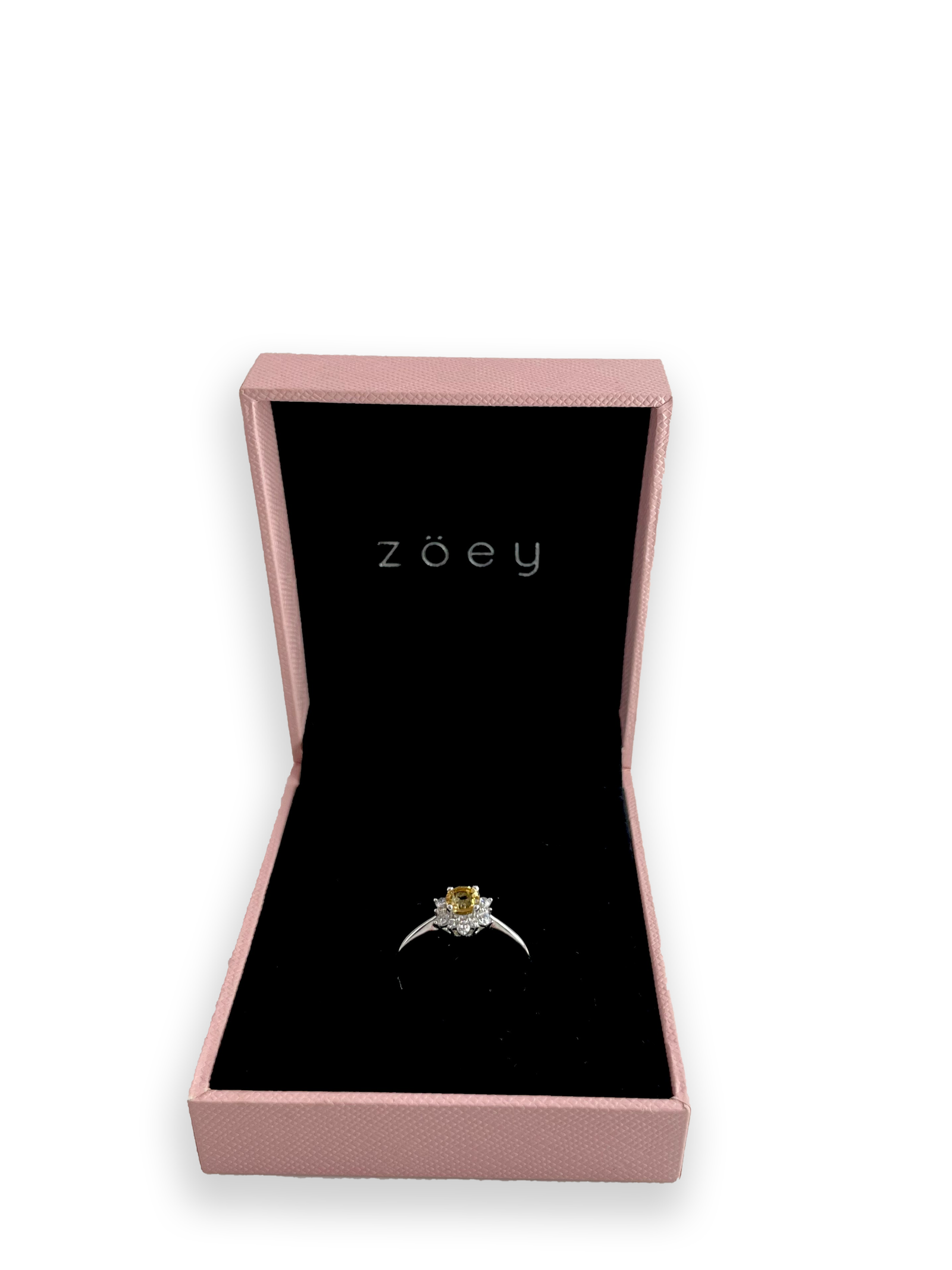 Stella 18K White Gold Vermeil With Citrine Stone