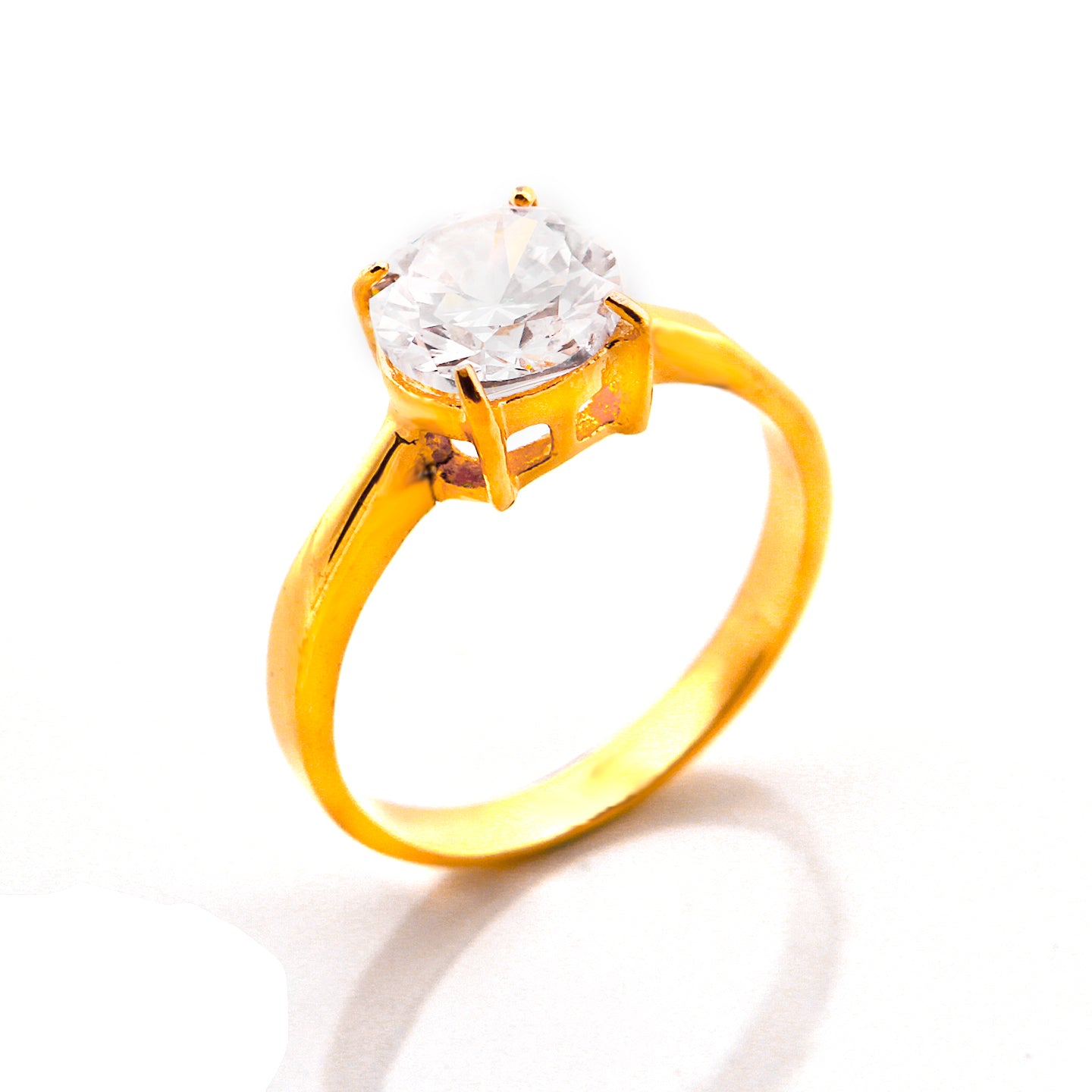 Melissa Gold Plated Titanium Engagement Ring