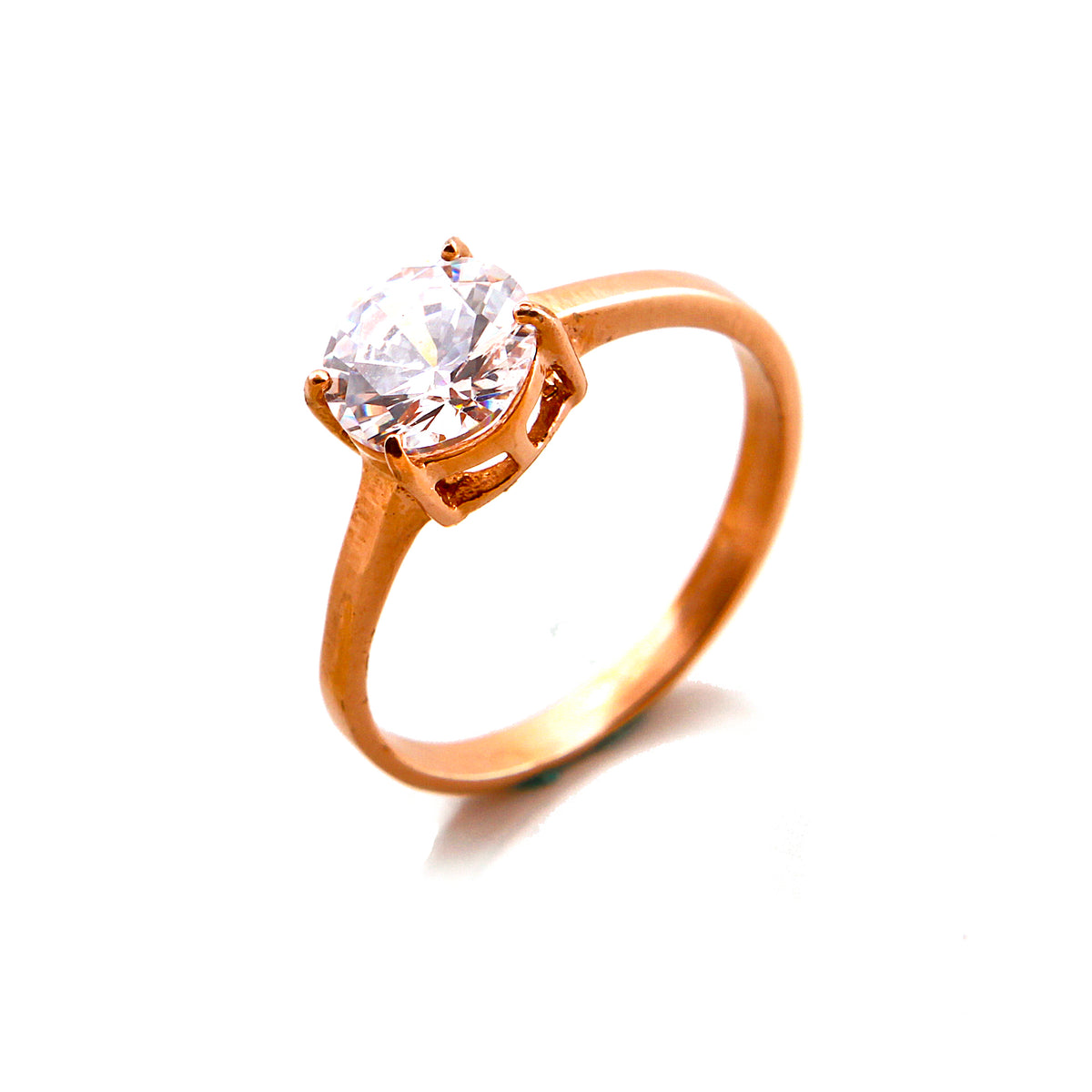 Melissa Rose Gold Plated Titanium Engagement Ring