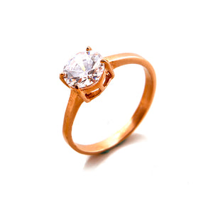 Melissa Rose Gold Plated Titanium Engagement Ring
