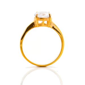 Melissa Gold Plated Titanium Engagement Ring