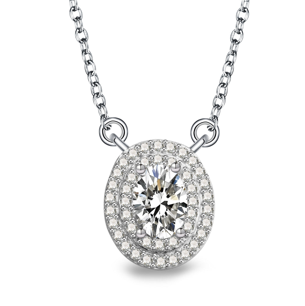 Heidi Sterling Silver Necklace with Swarovski