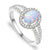 Brigette Sterling Silver Ring With Opal