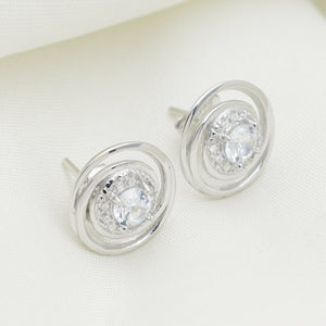 Luna Sterling Silver Earrings With Swarovski