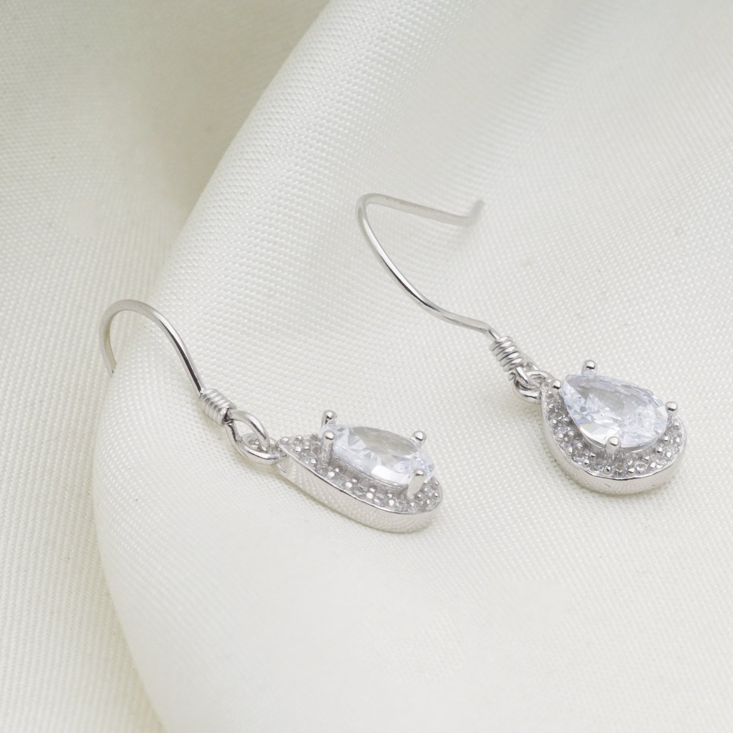 Alanna Sterling Silver Earrings With Swarovski