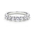 Tiffany Inspired Titanium Eternity Ring with Swarovski Crystals