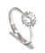 Crown Swarovski One Stone Titanium Engagement Ring