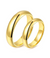 Classic Yellow Gold Plated Titanium Wedding Ring