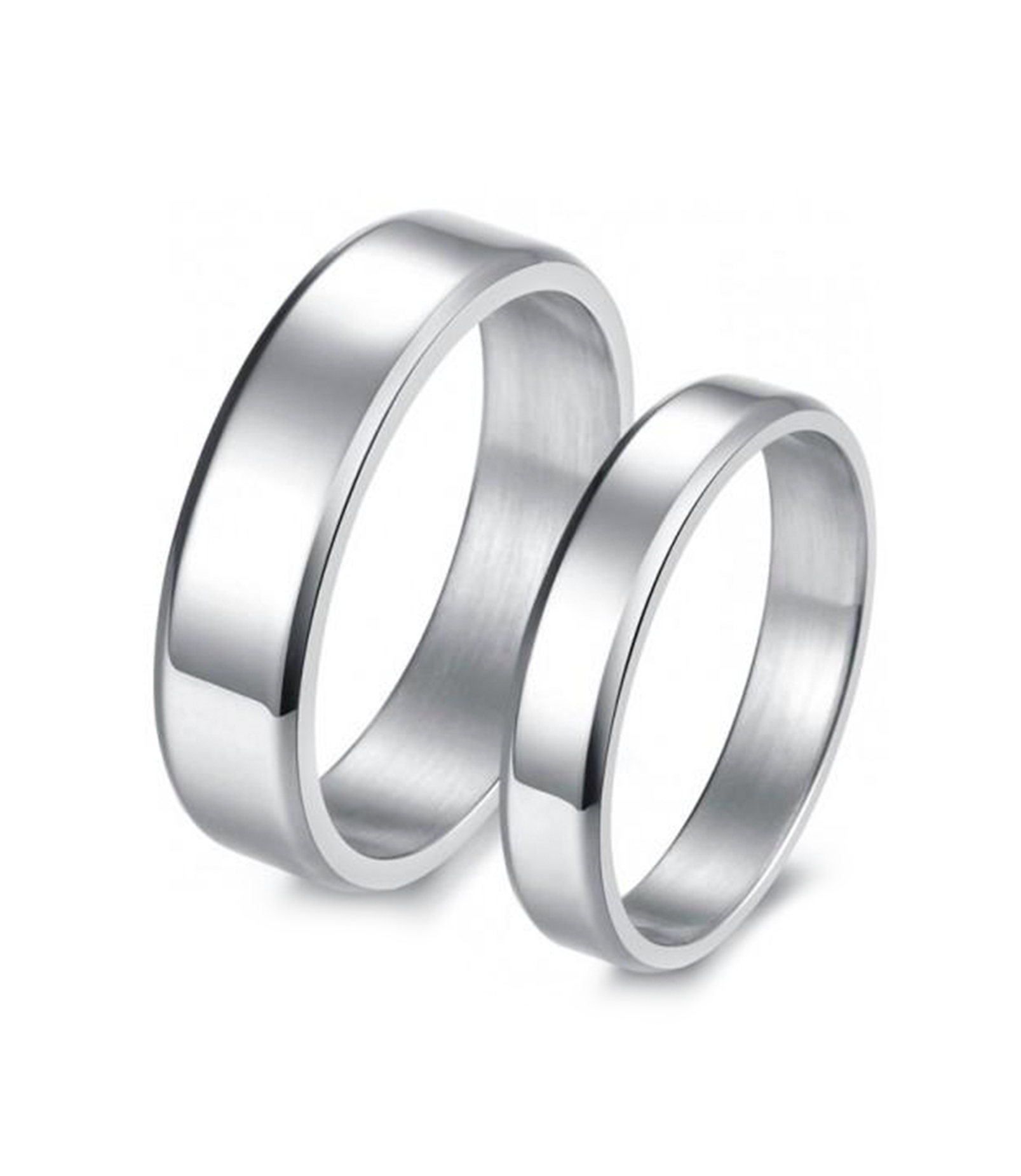 Plain Pure Silver 925 Couple Rings (RING0063) – Raza Gems LLc