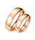 Smooth Rose Gold Plated Titanium Couple Ring (Unisex)