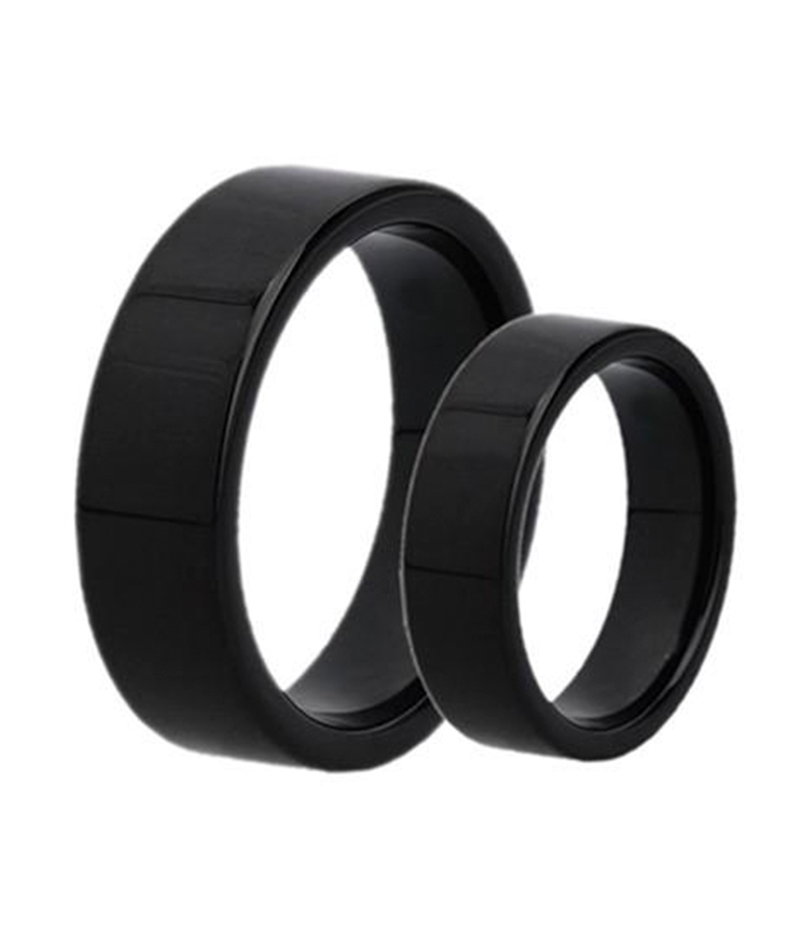 Couple rings black deals titanium