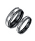 Black Hex Stone Inlay Titanium Wedding Ring