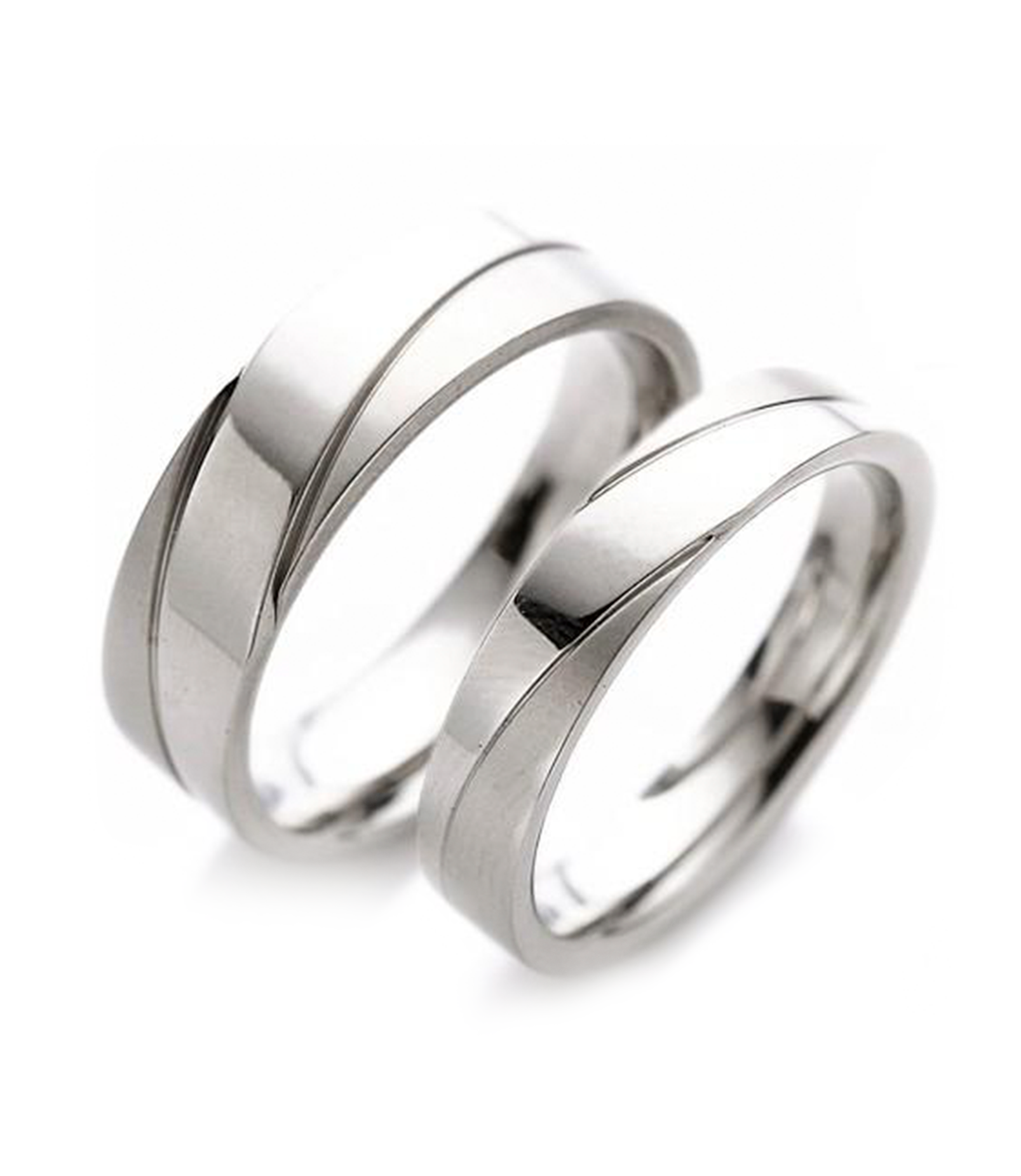Polished Inlay Titanium Couple Ring Zoey Zoey Philippines