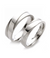 Polished Inlay Titanium Couple Ring