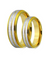 Ross Gold Inlay Titanium Wedding Ring (Unisex)