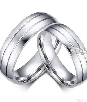 Avery Silver Titanium Wedding Ring (Men)