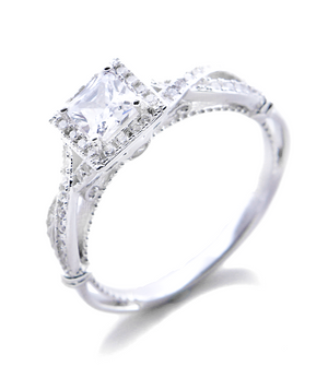 Beatrize Engagement Ring with Swarovski