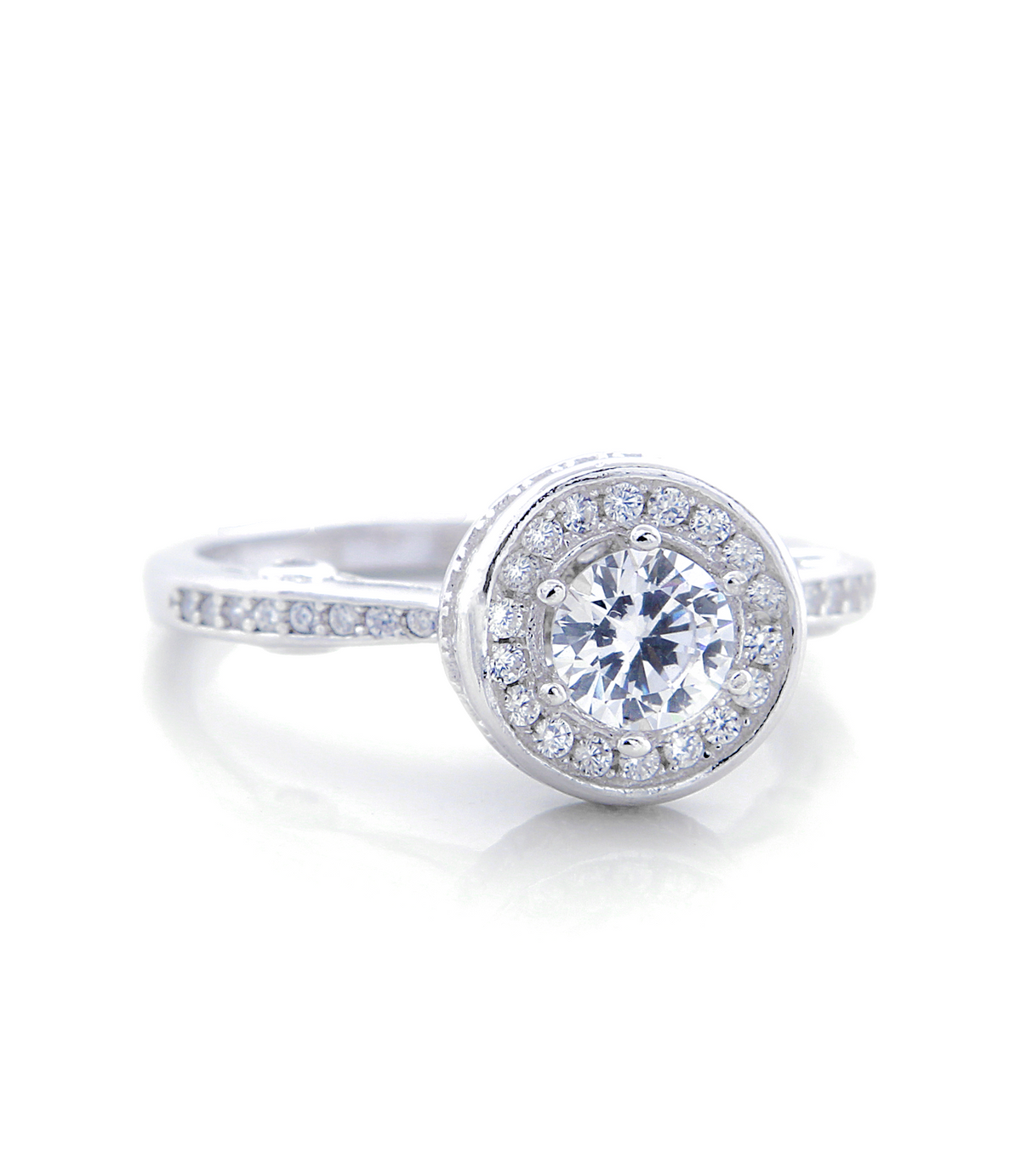 Kylie Engagement Ring with Swarovski