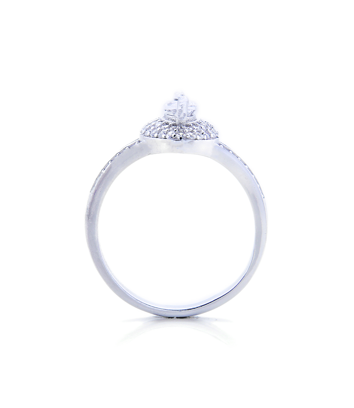 Pear Cut Engagement Ring with Swarovski