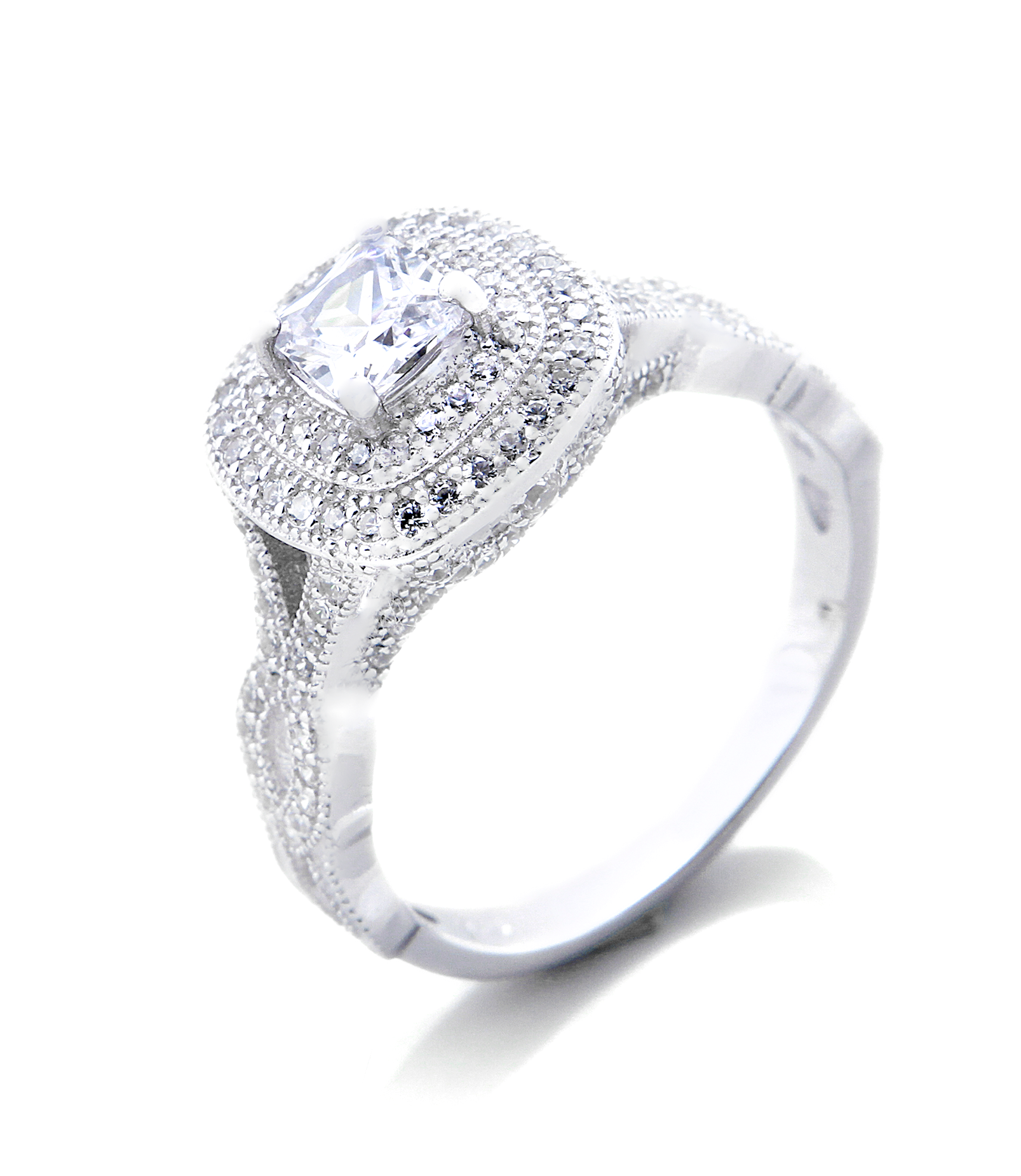 Carlie Engagement Ring with Swarovski