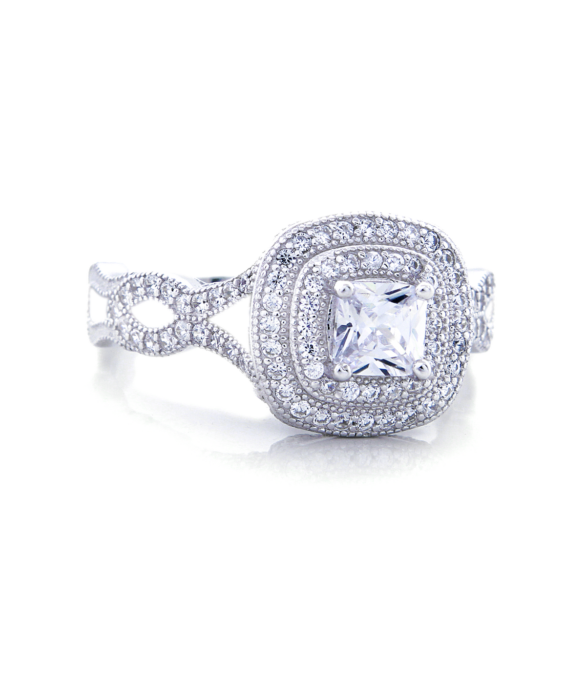 Carlie Engagement Ring with Swarovski