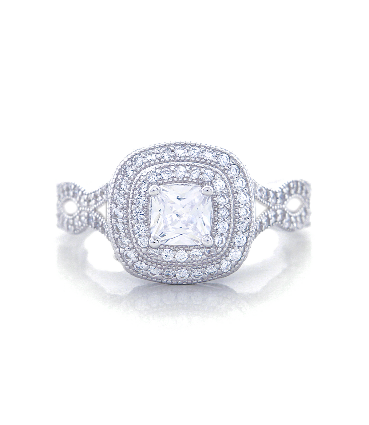 Carlie Engagement Ring with Swarovski