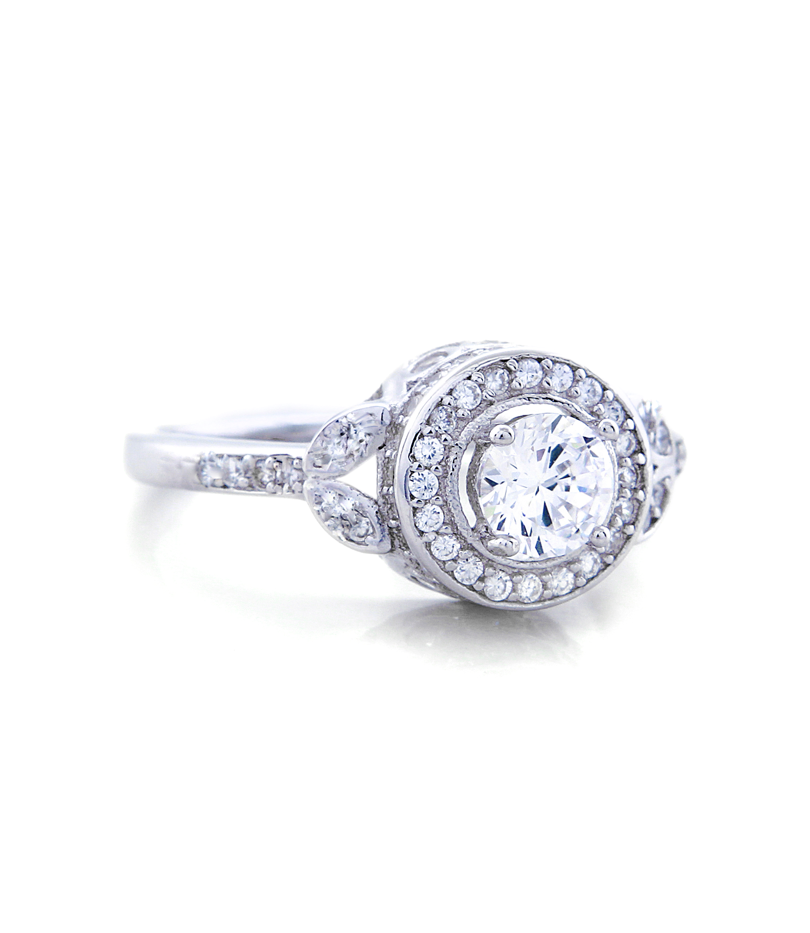 Sasha Engagement Ring with Swarovski