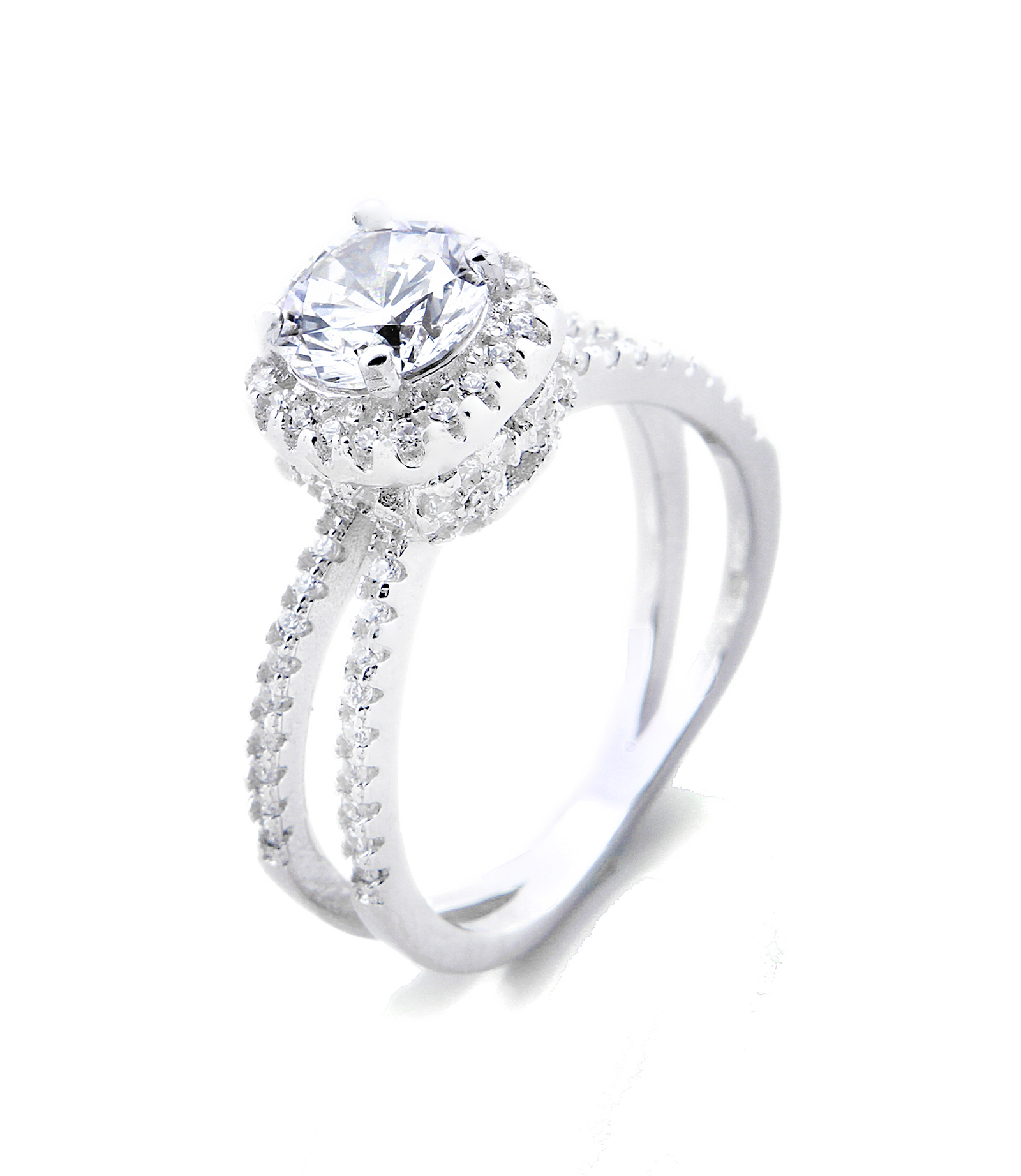 Emily Engagement Ring with Swarovski