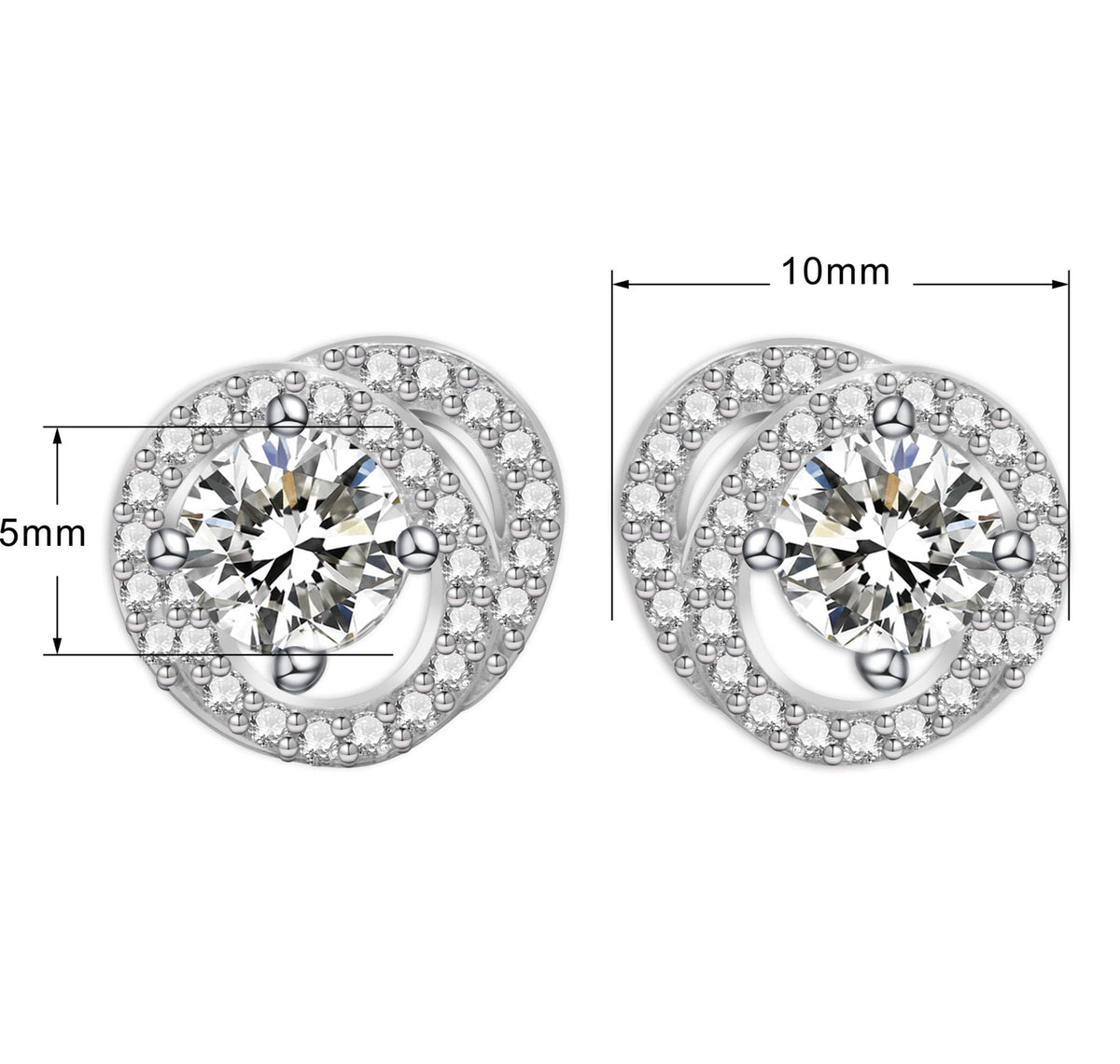 Angelina Earrings With Swarovski