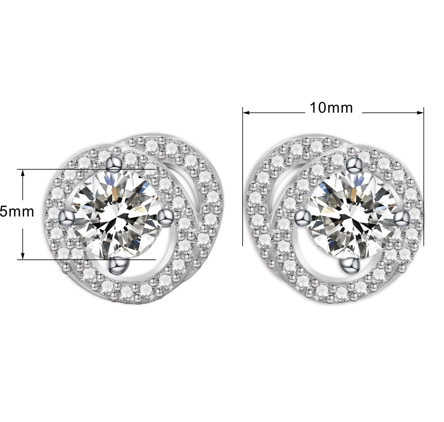 Angelina Earrings With Swarovski